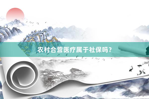 农村合营医疗属于社保吗？